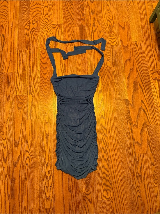 Lucy in the Sky Dresses & Skirts - Lucy in the Sky Blue Ruched Mini Dress